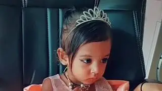 Baby girl birthday makeup Telugu|Indian Baby birthday makeup|my daughter|makeup challenge|