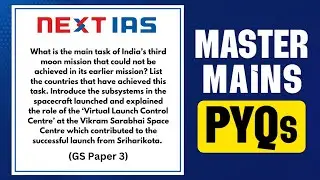 #44 Master Mains PYQs | MMPYQ GS Paper 3 Science and tech | UPSC Answer Writing