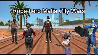 Rope hero Vs all boss. Rope hero Mafia City Wars Gameplay.