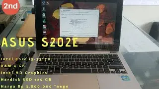 Asus S202E | Core i5-3317U | RAM 4 GB | SSD 120 GB | Intel HD