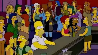 Homer Goes To A Lesbian Bar - The Simpsons
