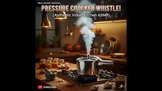 Indian Pressure Cooker Whistle | on Low Flame | Authentic Kitchen ASMR | True Sound Archive #2