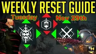 Destiny | Weekly Reset Guide for November 29th. Nightfall-Bounties-Vendors & More!