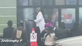 Janie Bradford delivering a speech on George Clinton Walk of Fame Ceremony