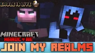 MINECRAFT LIVE🔴| JOIN MY REALMS | #MINECRAFT #JOINMYREALMS #EAGLEISLIVE | MINECRAFT HARDCORE LIVE🔴OP