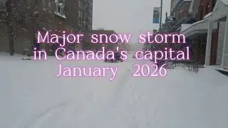 Huge snowstorm in Ottawa! January 15, 2026.