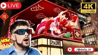 [4K] Incredible 3D Dragon Show 🐲|| Pavilion KL||Bukit Bintang ||CNY 2024 🇲🇾#viral #fyp #dailykl