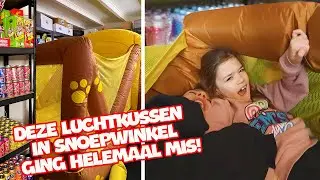 LUCHTKUSSEN CHALLENGE IN SNOEPWINKEL LOOPT UIT DE HAND !! - De Bakkertjes #870