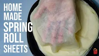 Homemade spring roll wrappers - स्प्रिंग रॉंल रैपर्स - spring roll wrappers recipe