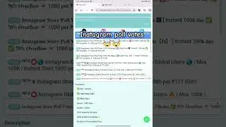 instagram poll votes in very cheap 🤯😍 | #smmpanel #socialmediamarketing #worldsmmbest #trending #seo