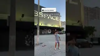 Playing my song outside Club Space so they book me #shorts #dj #party #club #music