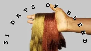 COLOUR 350 AND 27  HAIR BLEND | DIY CUSTOM  COLOUR  BLEND TUTORIAL | 31 DAYS OF BLEND