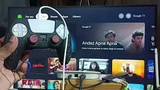 Connected Sony Playstation 5 (PS5) DualSense Wireless Controller to Google TV Streamer 4K