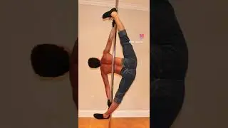 Weekly practice #polefitness #polechallenge #poleflex #poleflexibility #poleflexytricks
