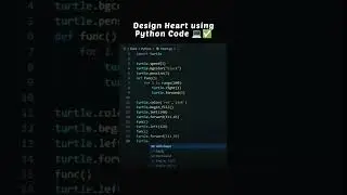 Design Heart using Python Programming  