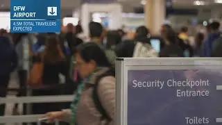 DFW Airport expects 4.5 million travelers ahead of Christmas