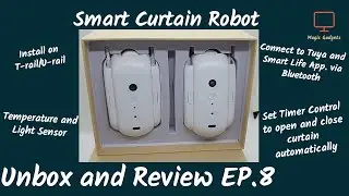 Smart Curtain Robot ม่านอัจฉริยะ | Unbox and Review EP.8 | Installing on the U-rail