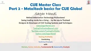 CUE Master Class Part 2 - MetaStock Basics for CUE Global
