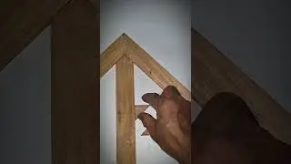 How to Measure and Cut an Internal Support Joint for Wood Frames #shorts