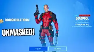 Fortnite Unmasked DEADPOOL Style Skin! (Deadpool Week 8 Challenges)