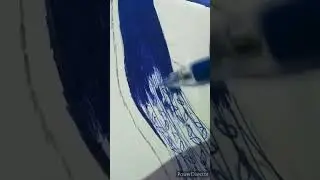 Hanuman ji drawing with only blue pen | Ball pen drawing #shorts #drawing #arts