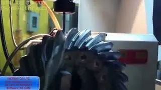 NX CAM Gia cong banh rang con xoan bang may CNC 4 truc