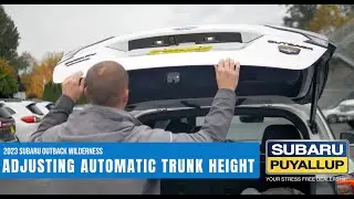 How To Set Liftgate Height On A 2023 Subaru Outback Wilderness