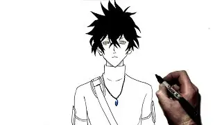How to Draw Yuno | Step by Step | Black clover