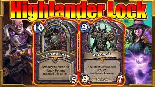I Started WILD With Highlander Control Warlock! Best Fun & Wishes! United in Stormwind | Hearthstone