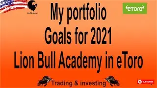 My portfolio  -  goals for 2021 - Lion Bull Academy in eToro