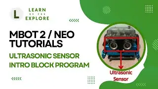 Ultrasonic sensor - First sensor-based block program! | mBot2 (mBot Neo) Tutorials |