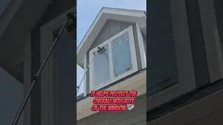 Benefits of clean windows! #windowcleaning #satisfying #waterfedpole #familybusiness #tablerocklake
