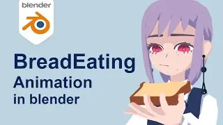 How to make bread eating animation in blender
