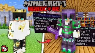 I Upgraded DIAMOND Armor to NETHERITE 😱 | Minecraft Hardcore EP 4