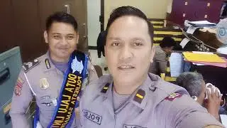 Bersama Briptu. Robiansyah, SH., Ba Sat Lantas Polresta Samarinda