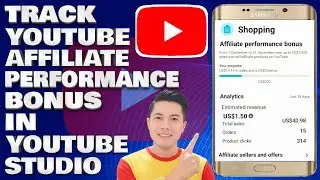 How To Track Your YouTube Affiliate Performance Bonus in YouTube Studio App