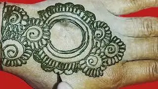 मेहंदी का प्यारा सा डिजाइन | Back Hand Mehendi Design | @sanju320 |