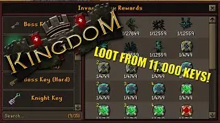 I opened 11,000 keys from the invasion minigame on Kingdom RSPS!