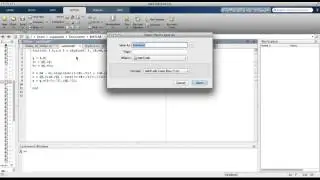 MATLAB Video 26 Making a Function File