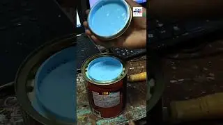 how to make sky blue colour by mixing two colours 🎨 #shortsviral #shorts  #painting #youtubeshorts