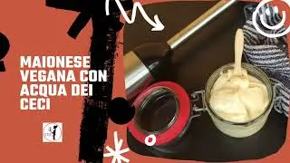 Preparare la MAIONESE VEGANA CON ACQUA DEI CECI in pochi istanti con il frullatore ad immersione