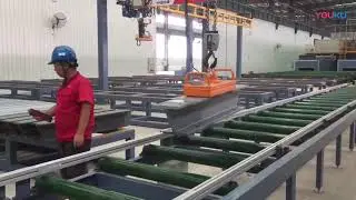 Electromagnet lifter for I beam along with electric chain hoist