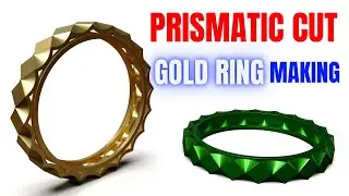 Prismatic Cut Band Ring Making Process | Tutorial for Beginners | Learn CAD Design Tutorials