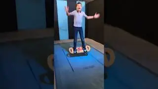 Trying out the new bounce board