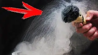 DIY HOW TO MAKE BLACK ICE CREAM IN 1 MINUTE USING LIQUID NITROGEN
