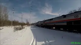Amtrak #130  Phase II Heritage Unit on Amtrak LSL 48