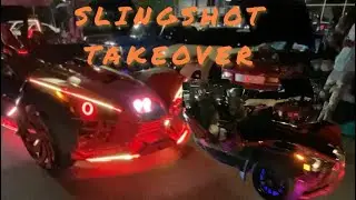 3~WHEEL MOTION SLINGSHOT BIKE SHOW HAD THE CITY OUT #slingshot @3Wheelingtots #motorcycle 