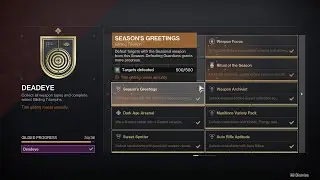 SEASON'S GREETINGS gilded Deadeye Triumph [Destiny 2 / Season 19]