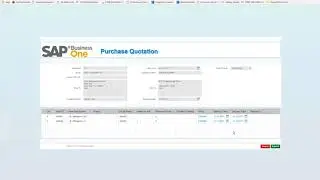 SAP Business One - Online Request for Quotation Main Flow