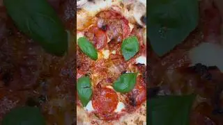 BACON PEPPERONI PIZZA HOMEMADE 🍕#bacon#pepperoni#homemadepizza#cooking#gourmet#food#art#asmr#pizza